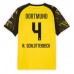 Borussia Dortmund Nico Schlotterbeck #4 Hjemmedrakt 2025-26 Korte ermer
